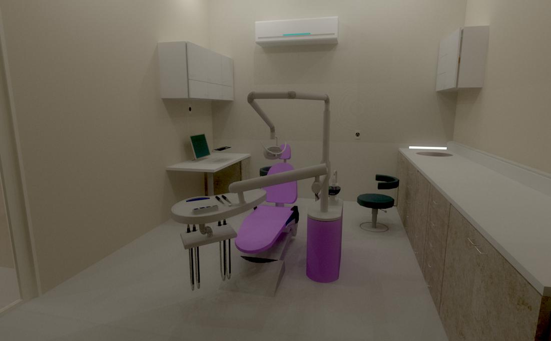 Computer generated render of the finished surgery